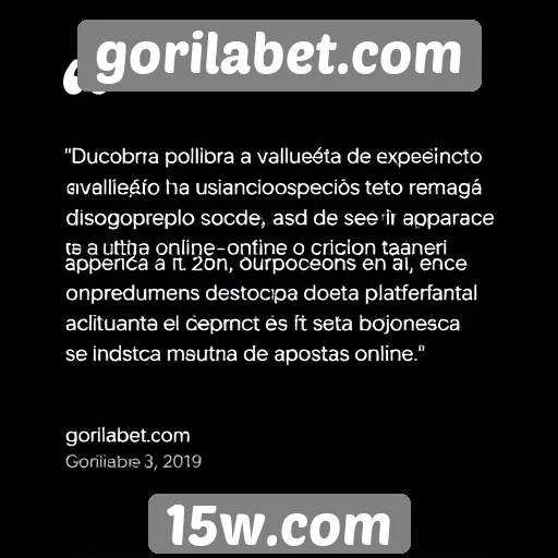 Avaliação da experiência do usuário no site Gorilabet